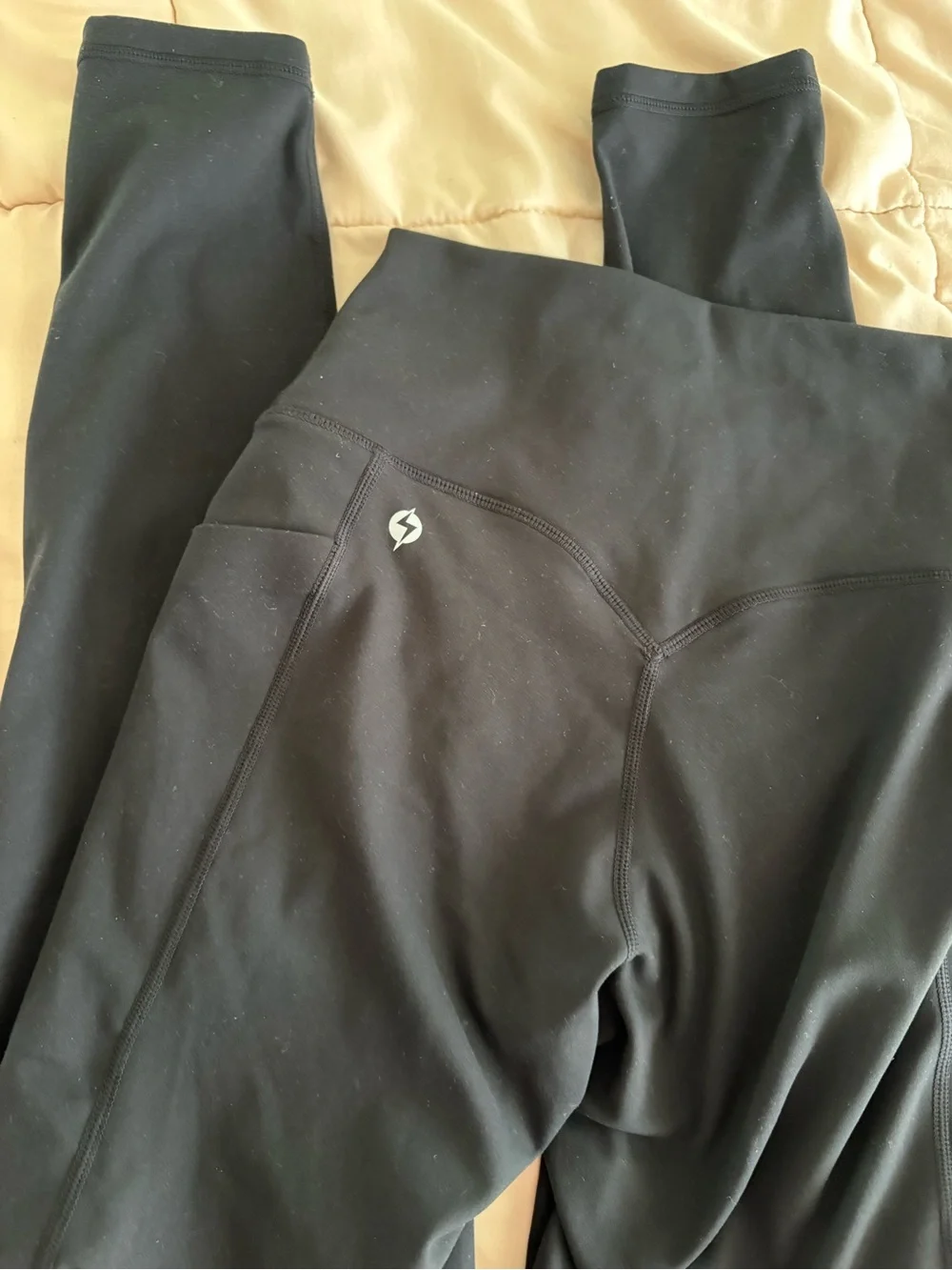 POPFLEX Black Activewear leggings - Picture 3 of 3